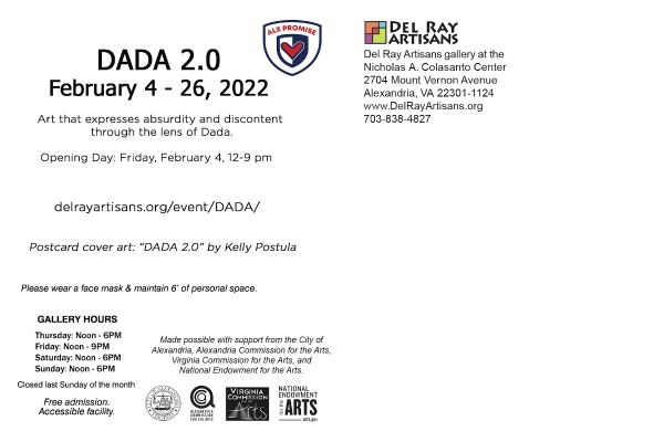 DADA 2.0 Art Exhibit at Del Ray Artisans